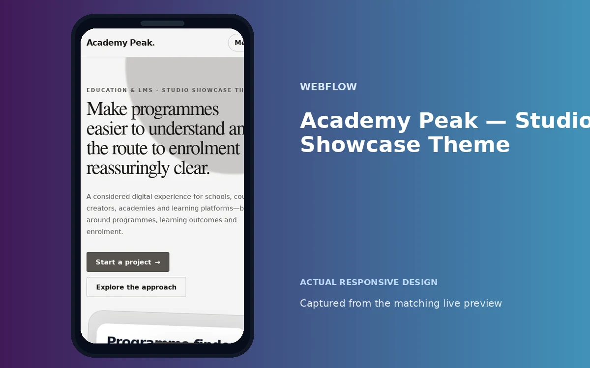 Academy Peak — Studio Showcase Theme screenshot 4