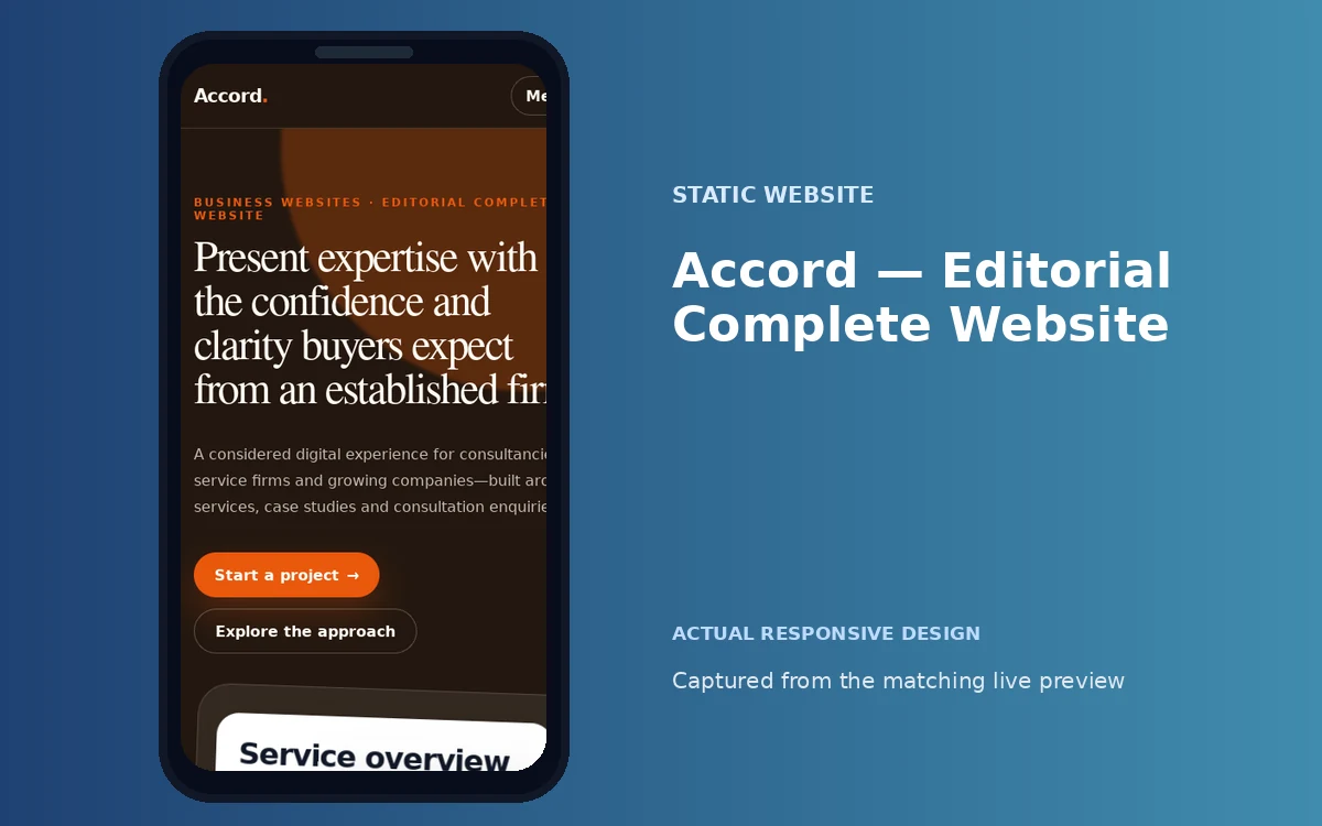 Accord — Editorial Complete Website screenshot 4