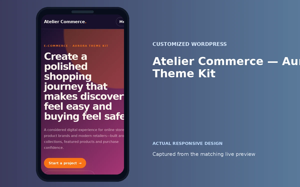 Atelier Commerce — Aurora Theme Kit screenshot 4
