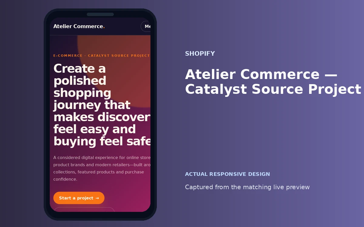 Atelier Commerce — Catalyst Source Project screenshot 4