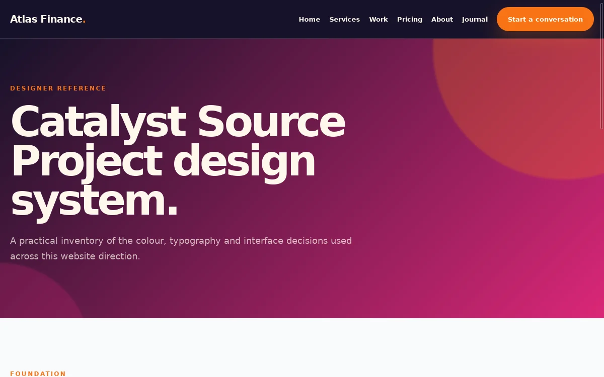 Atlas Finance — Catalyst Source Project screenshot 3