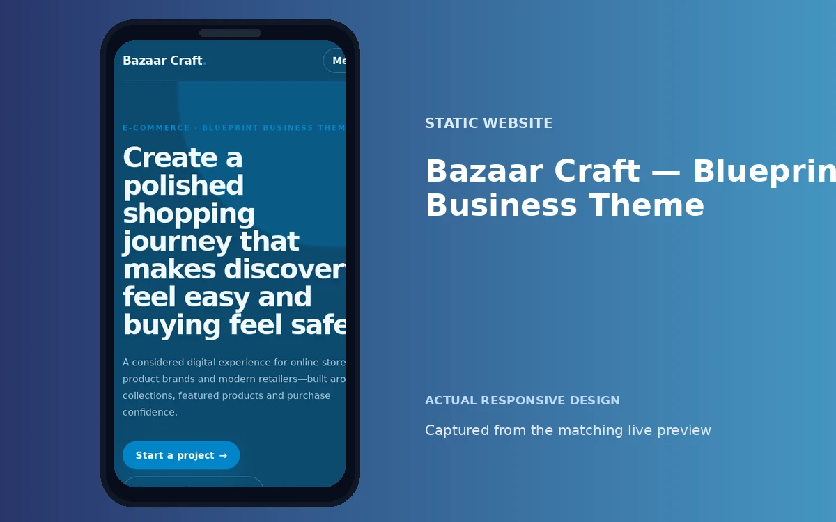 Bazaar Craft — Blueprint Business Theme screenshot 4