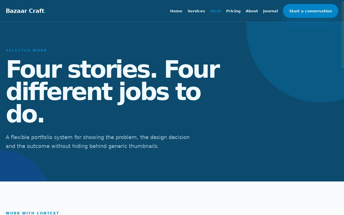 Bazaar Craft — Blueprint Business Theme screenshot 2