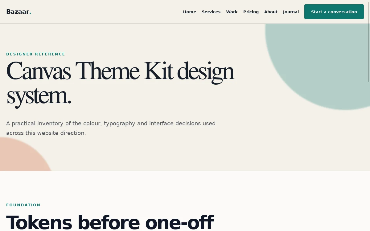 Bazaar — Canvas Theme Kit screenshot 3