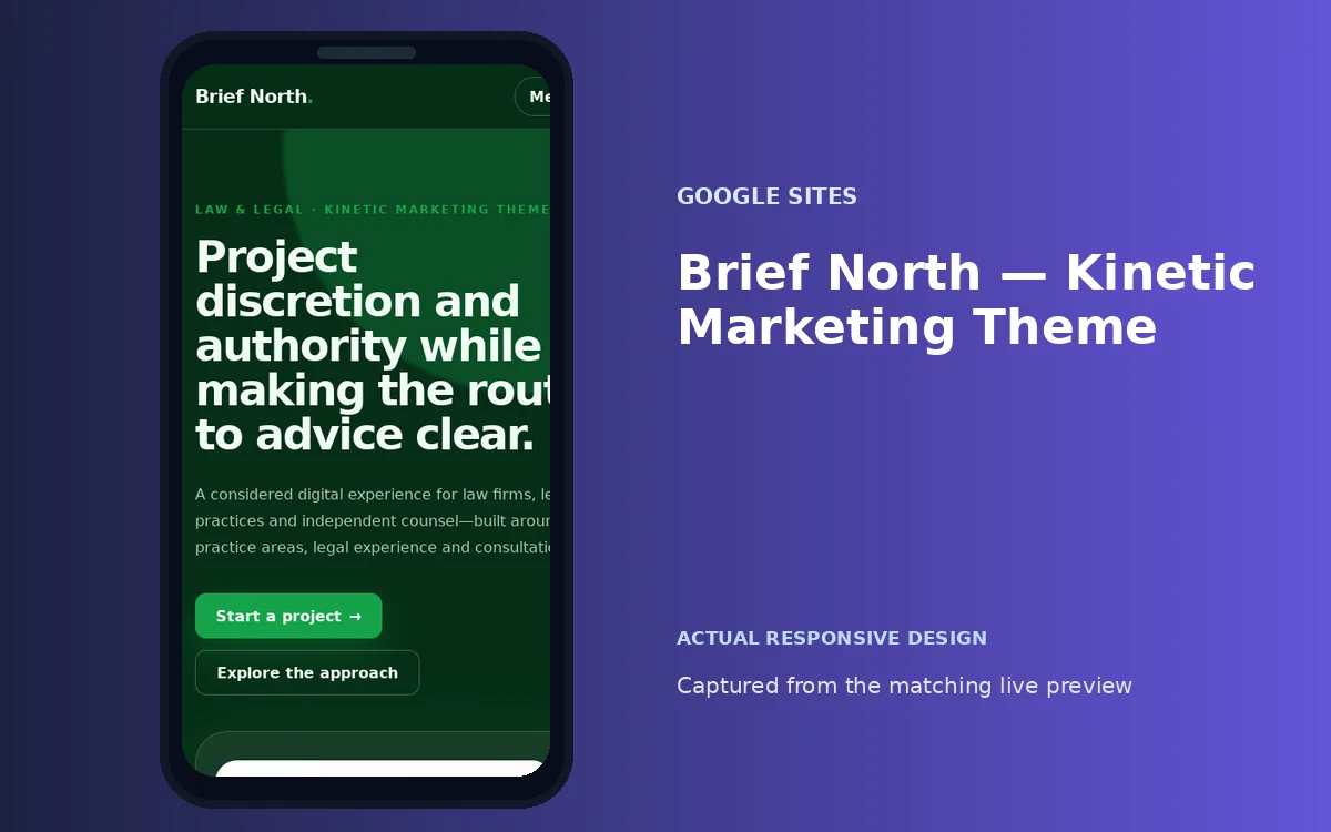 Brief North — Kinetic Marketing Theme screenshot 4