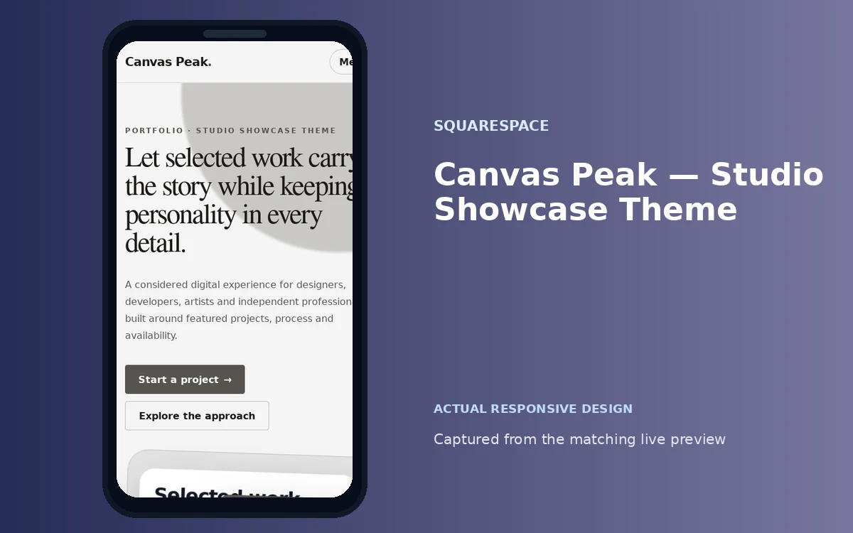 Canvas Peak — Studio Showcase Theme screenshot 4