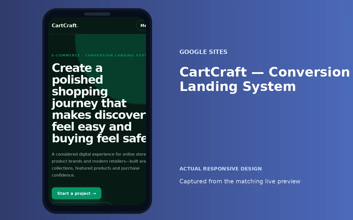CartCraft — Conversion Landing System screenshot 4