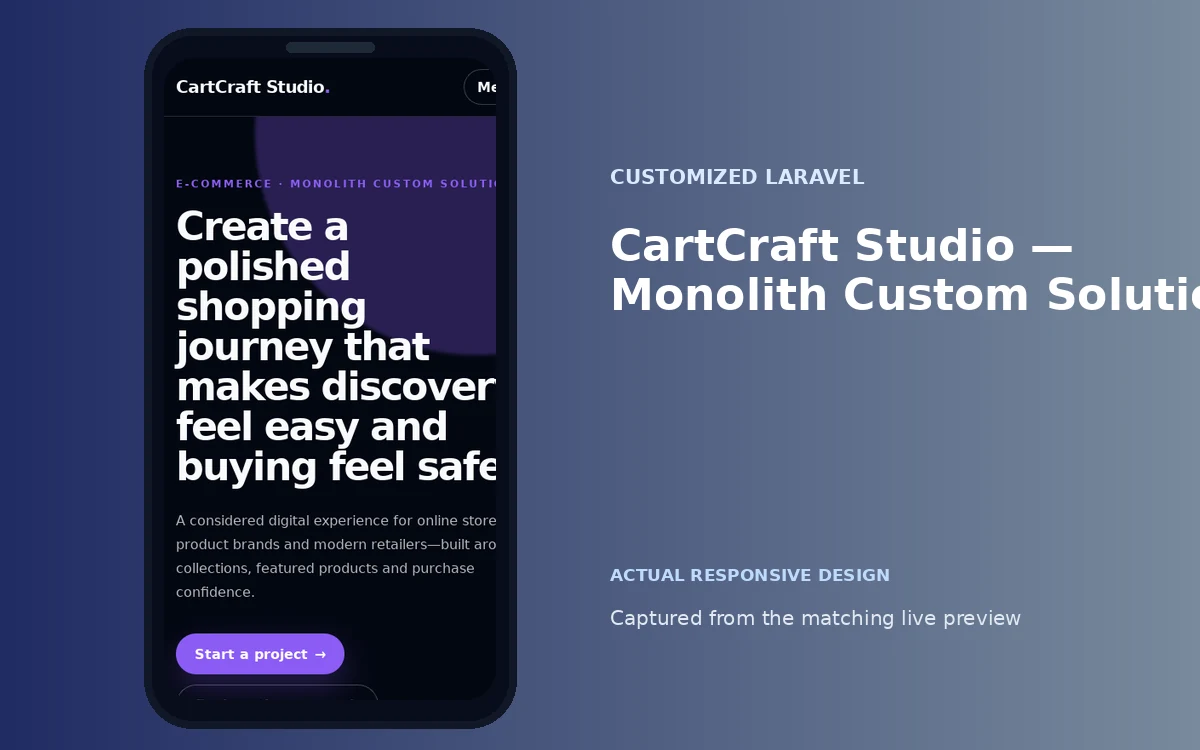 CartCraft Studio — Monolith Custom Solution screenshot 4