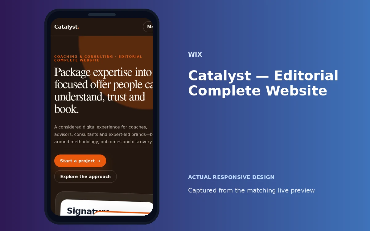 Catalyst — Editorial Complete Website screenshot 4
