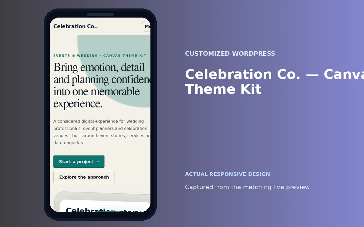 Celebration Co. — Canvas Theme Kit screenshot 4