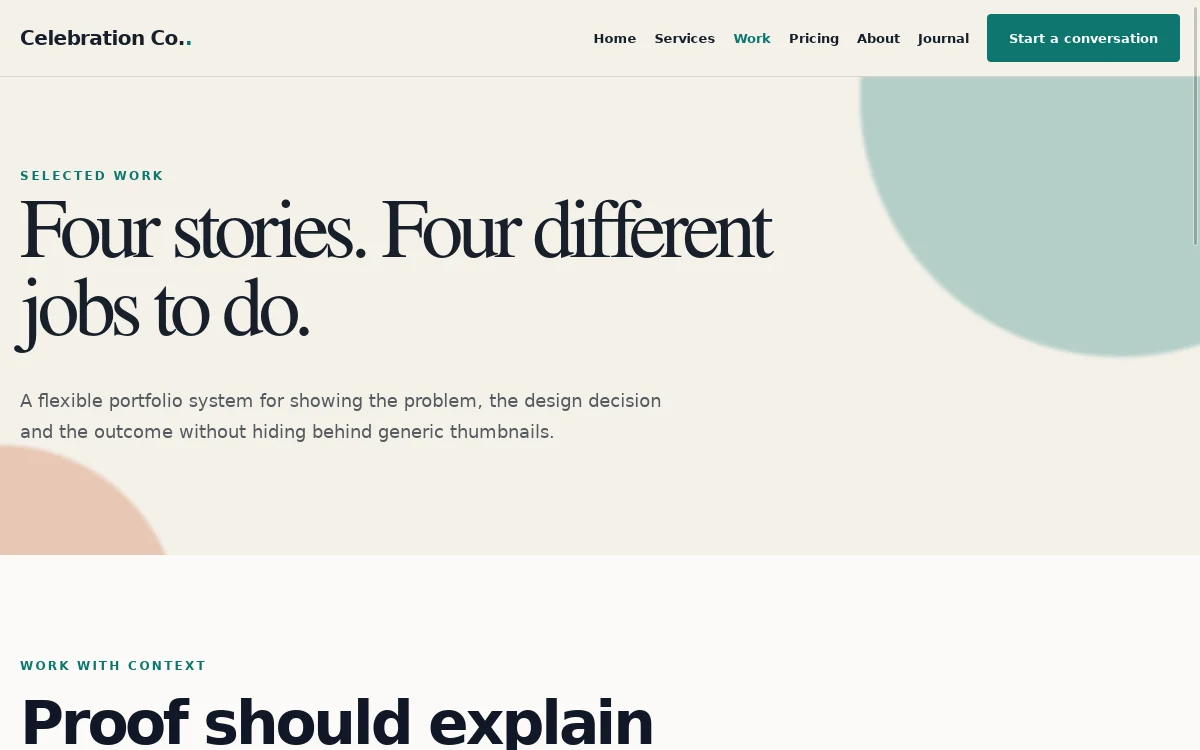 Celebration Co. — Canvas Theme Kit screenshot 2