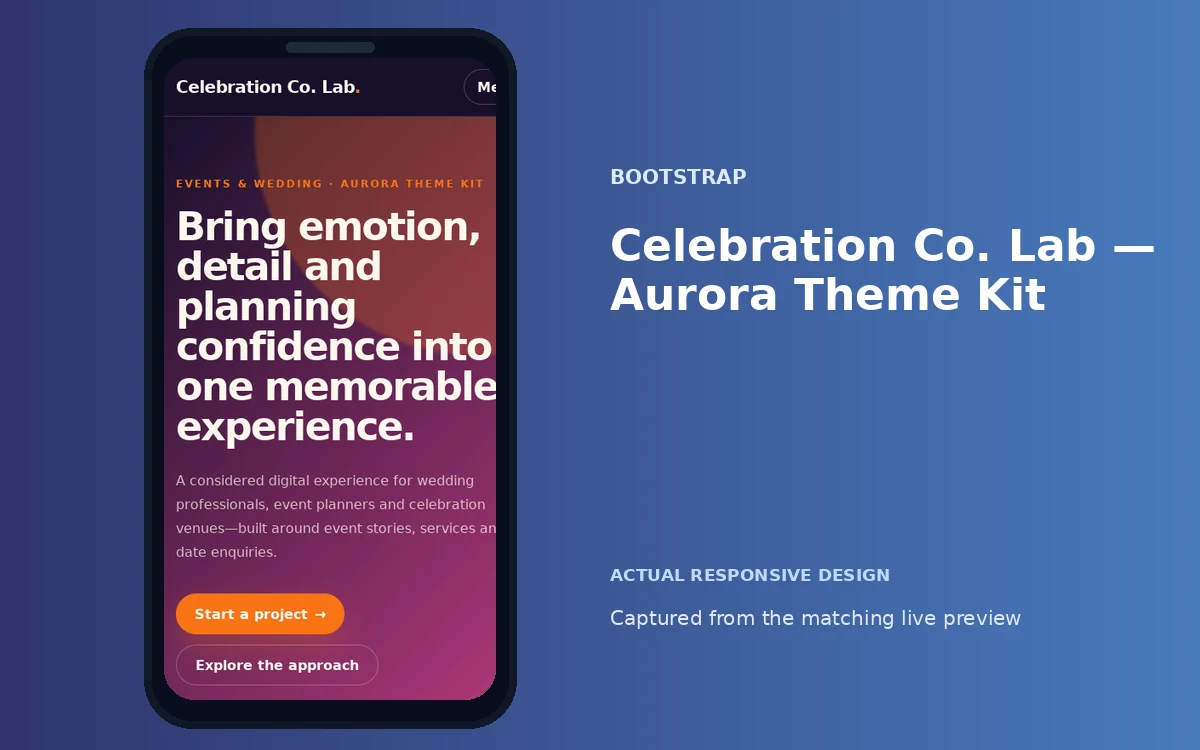 Celebration Co. Lab — Aurora Theme Kit screenshot 4
