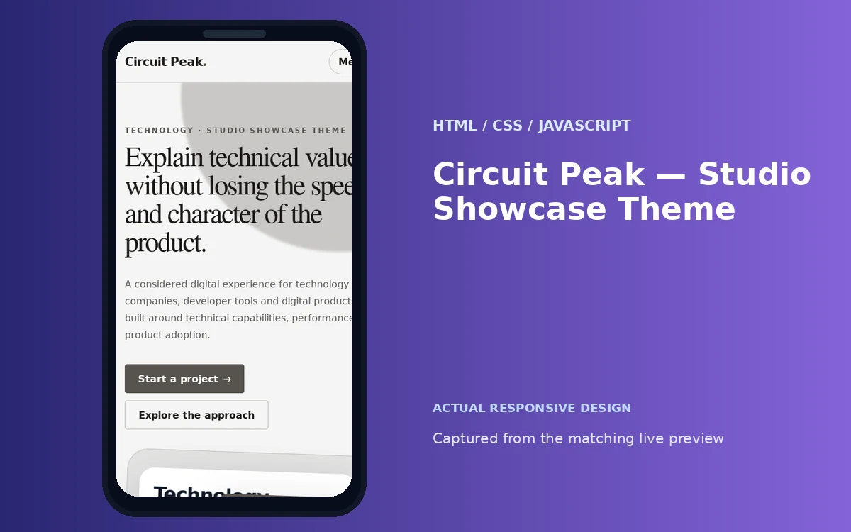 Circuit Peak — Studio Showcase Theme screenshot 4