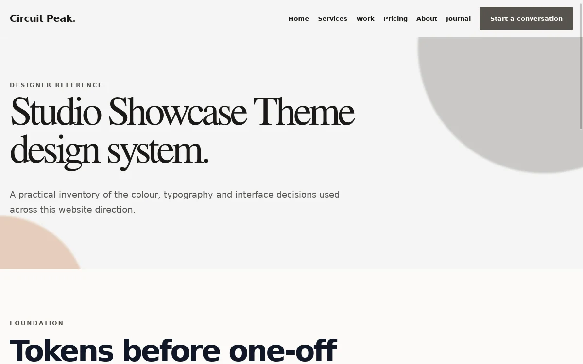 Circuit Peak — Studio Showcase Theme screenshot 3