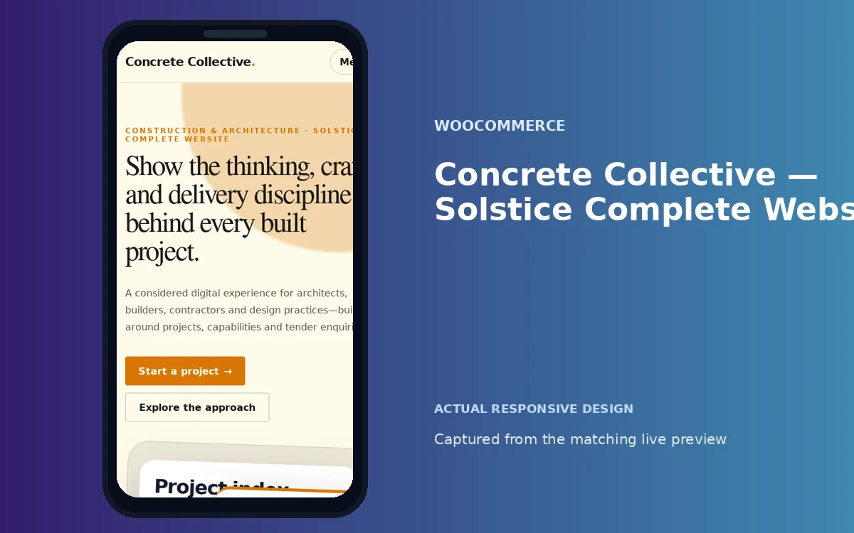 Concrete Collective — Solstice Complete Website screenshot 4