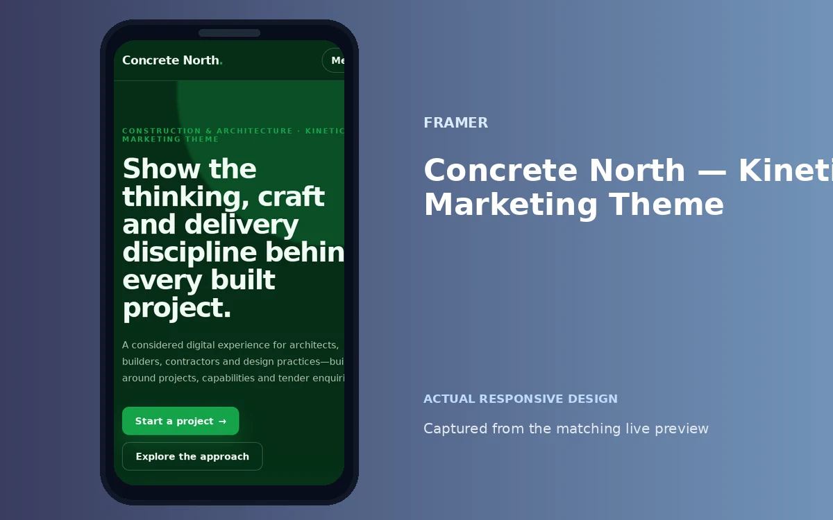 Concrete North — Kinetic Marketing Theme screenshot 4