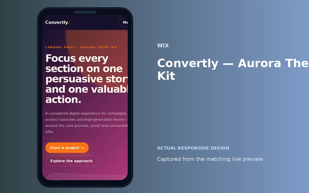 Convertly — Aurora Theme Kit screenshot 4