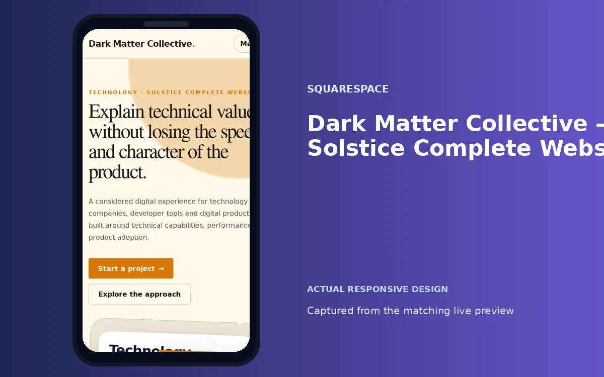 Dark Matter Collective — Solstice Complete Website screenshot 4
