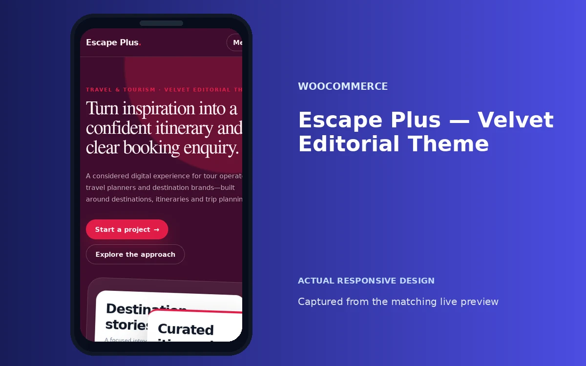 Escape Plus — Velvet Editorial Theme screenshot 4