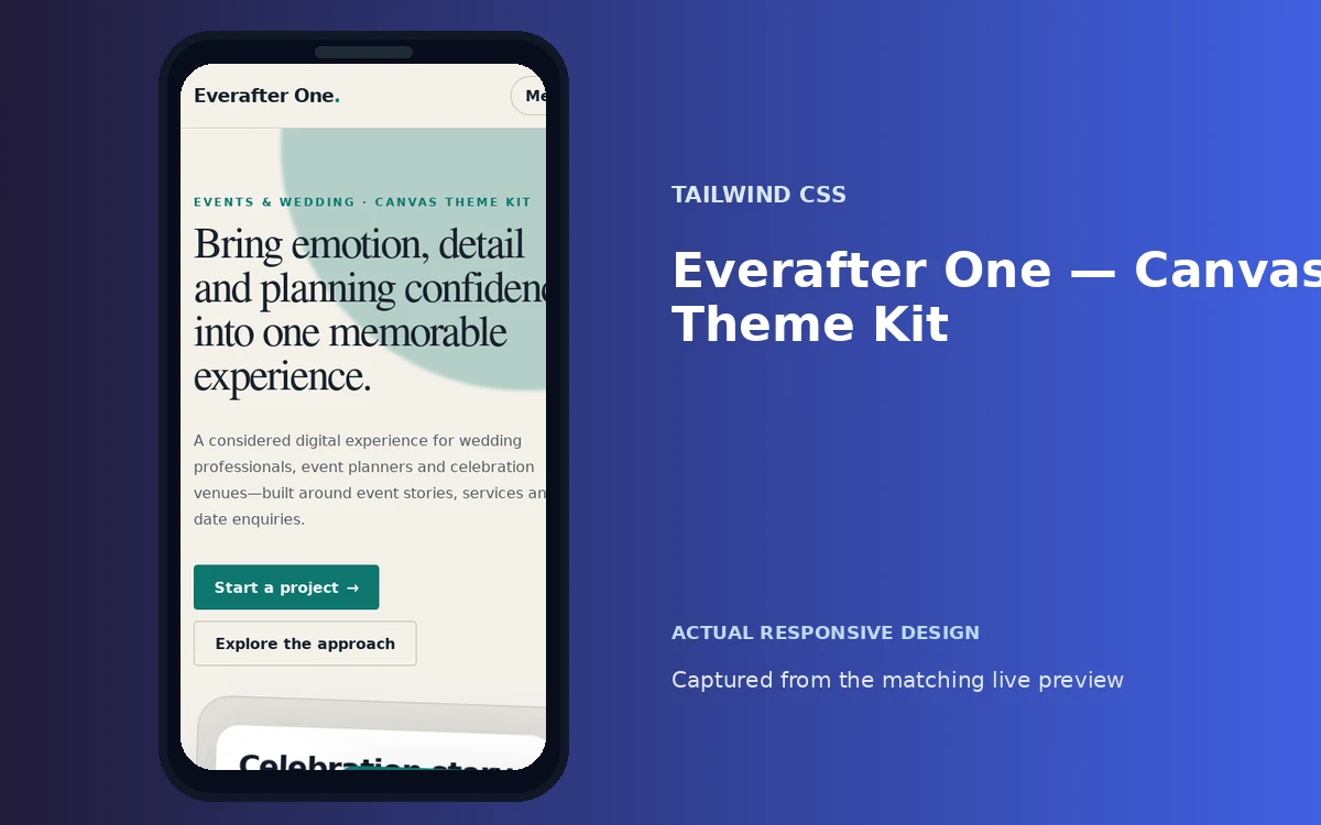 Everafter One — Canvas Theme Kit screenshot 4