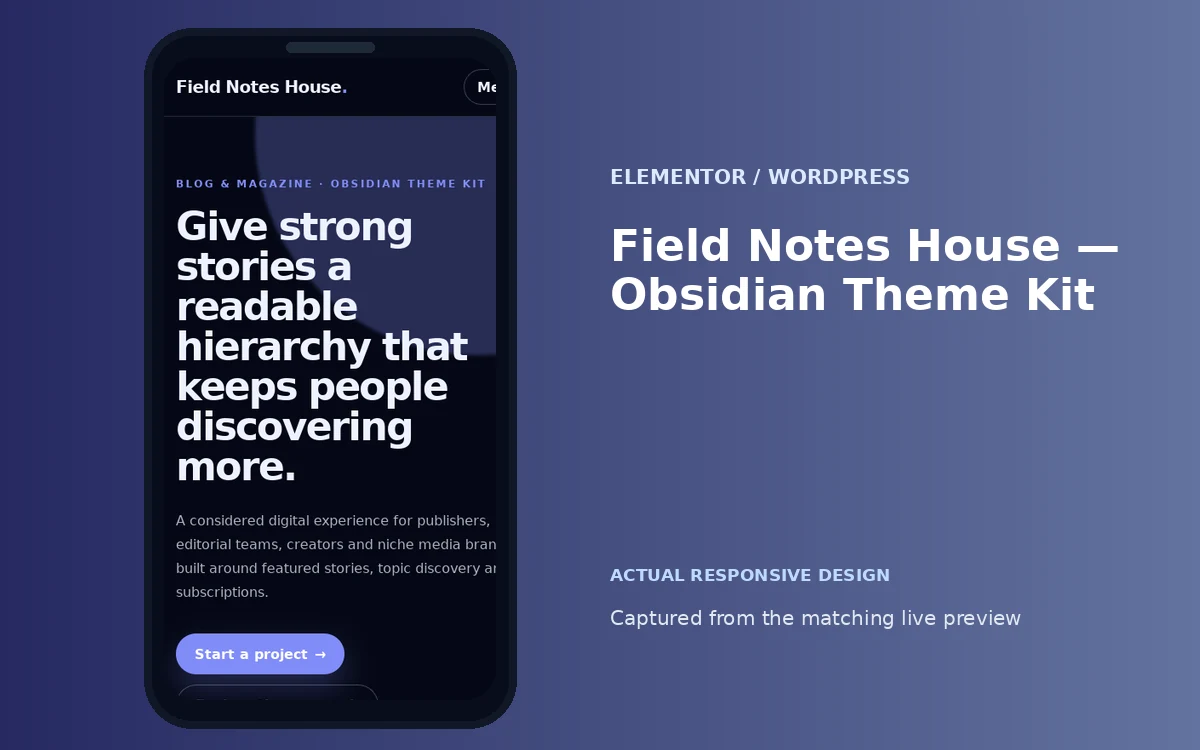 Field Notes House — Obsidian Theme Kit screenshot 4
