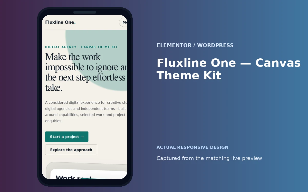 Fluxline One — Canvas Theme Kit screenshot 4