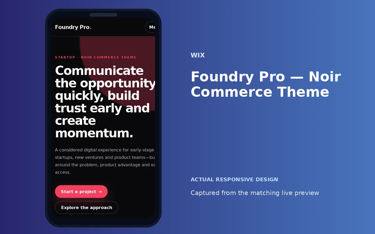 Foundry Pro — Noir Commerce Theme screenshot 4