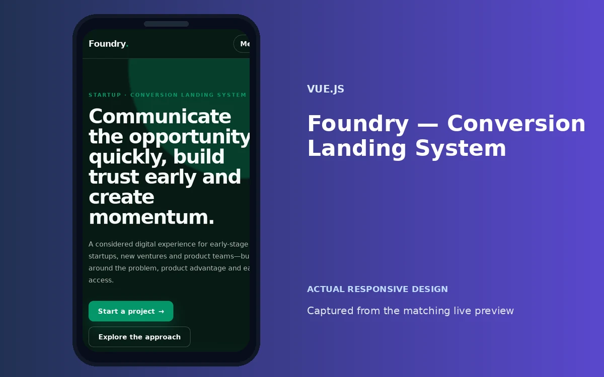 Foundry — Conversion Landing System screenshot 4