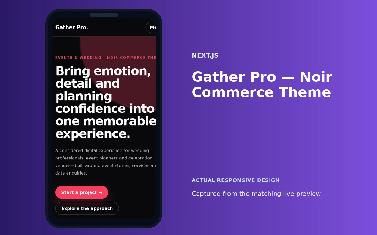 Gather Pro — Noir Commerce Theme screenshot 4