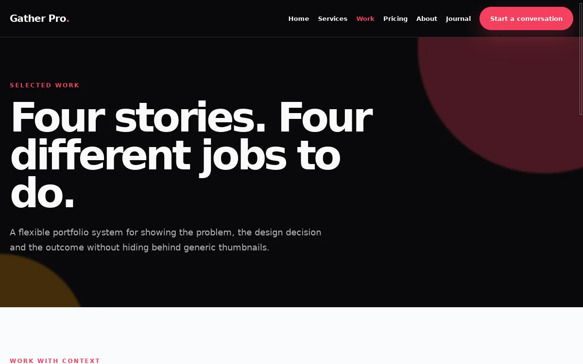 Gather Pro — Noir Commerce Theme screenshot 2