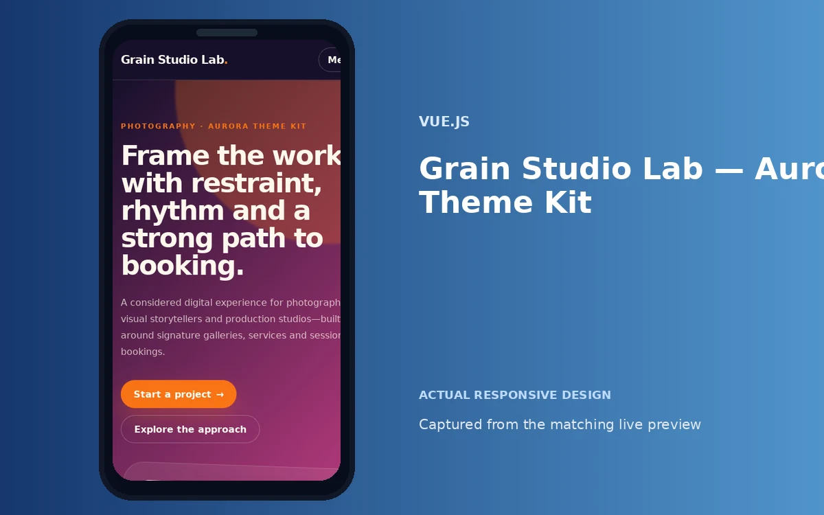 Grain Studio Lab — Aurora Theme Kit screenshot 4