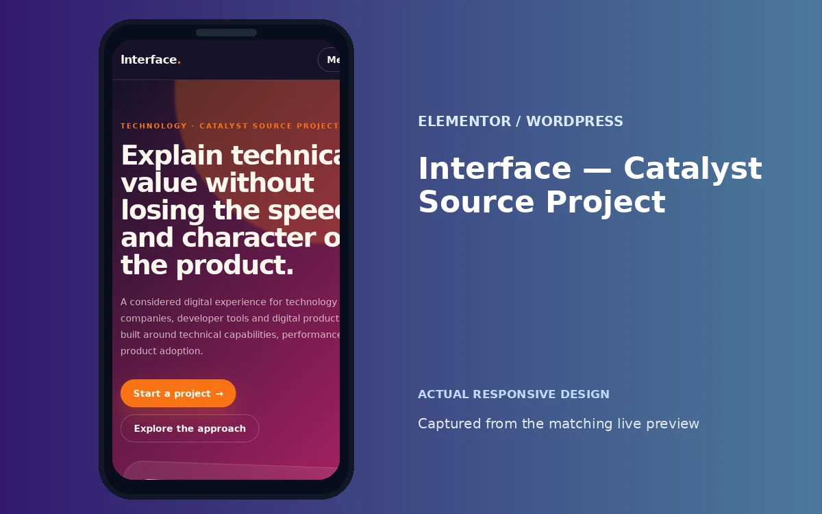 Interface — Catalyst Source Project screenshot 4