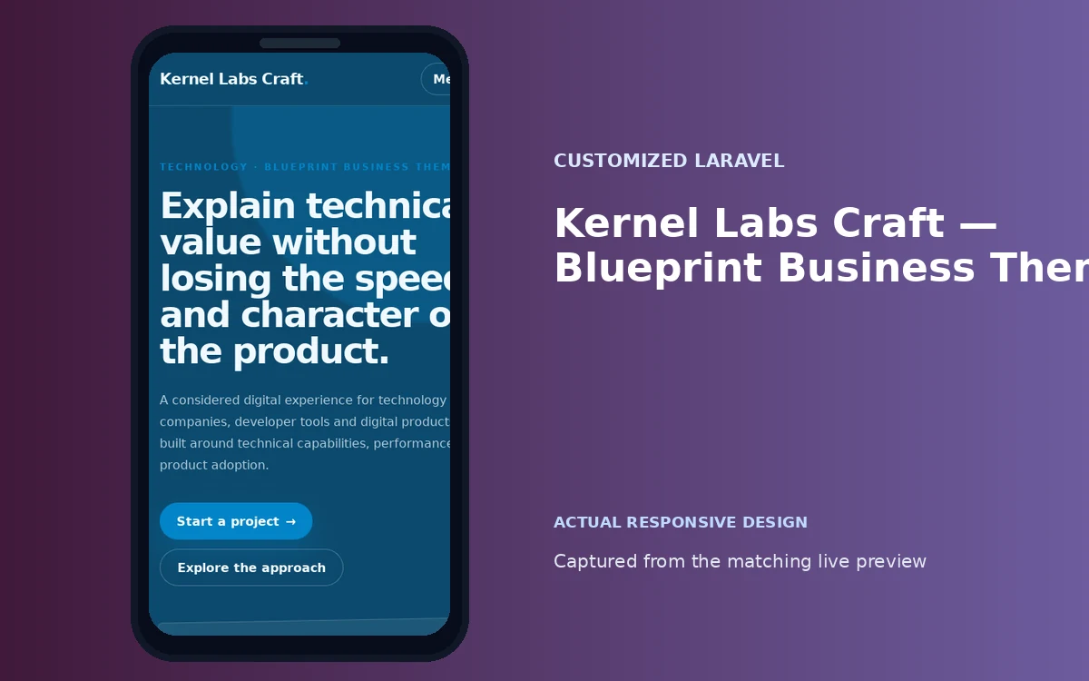 Kernel Labs Craft — Blueprint Business Theme screenshot 4
