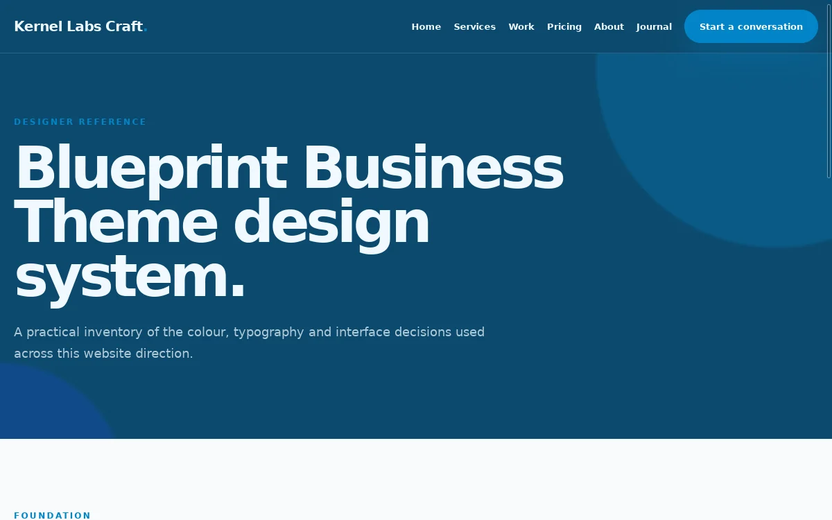 Kernel Labs Craft — Blueprint Business Theme screenshot 3