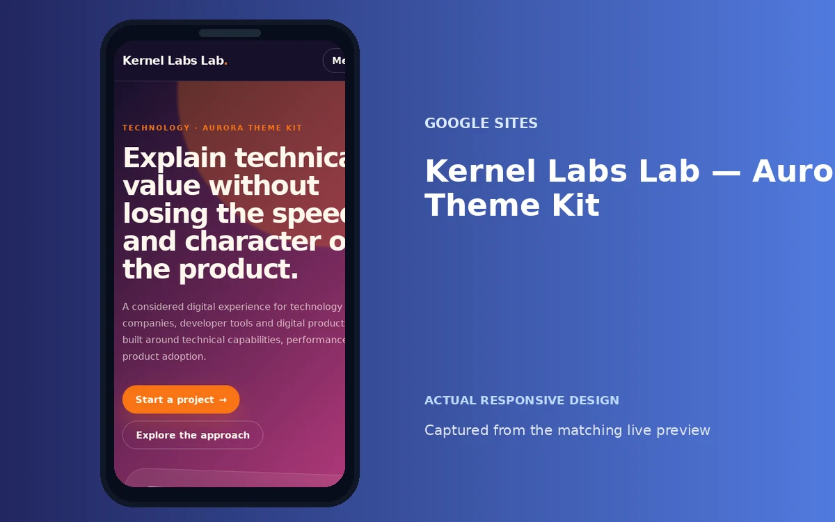 Kernel Labs Lab — Aurora Theme Kit screenshot 4