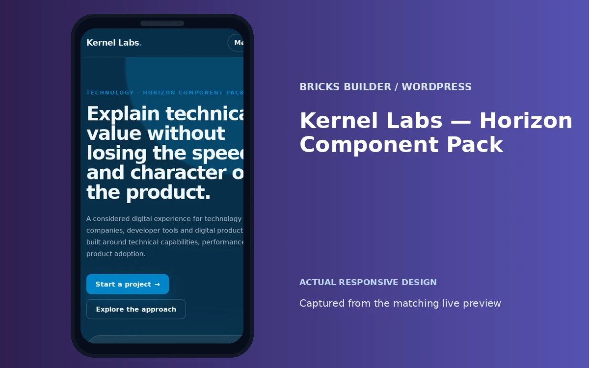 Kernel Labs — Horizon Component Pack screenshot 4