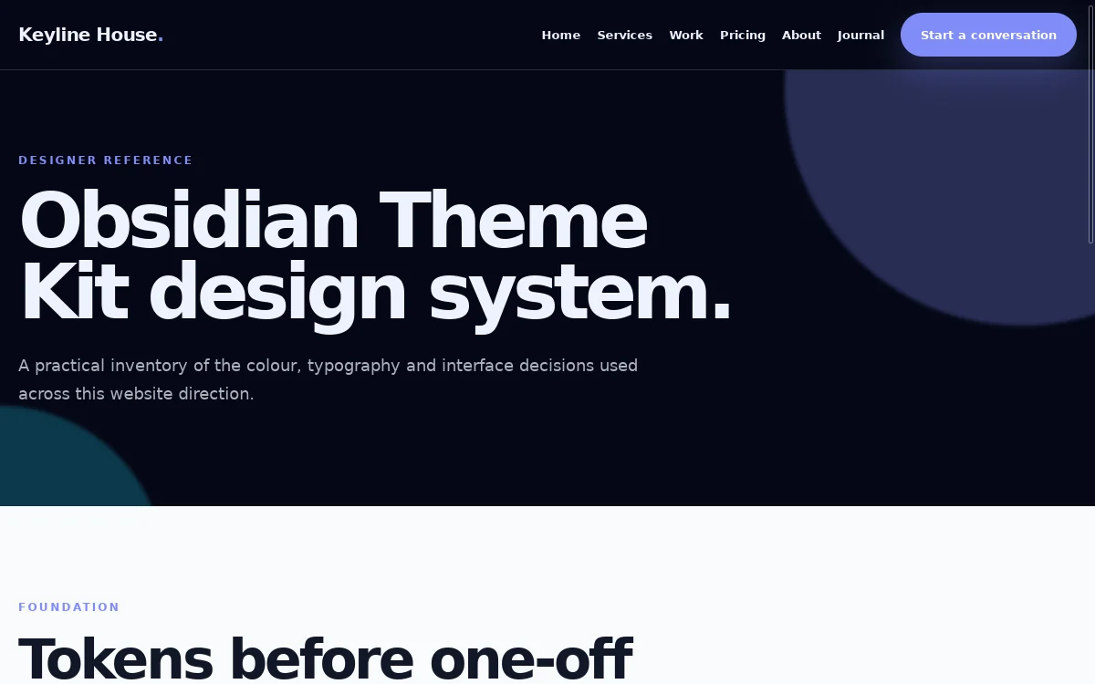 Keyline House — Obsidian Theme Kit screenshot 3