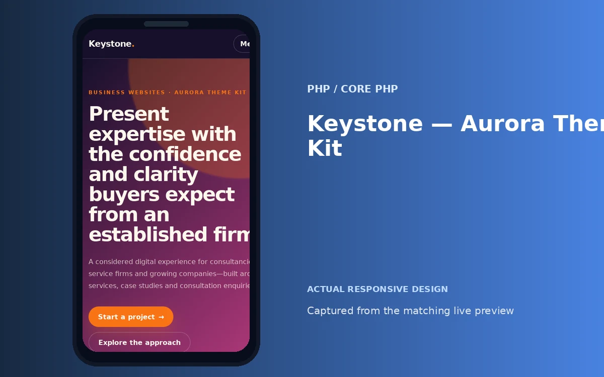 Keystone — Aurora Theme Kit screenshot 4