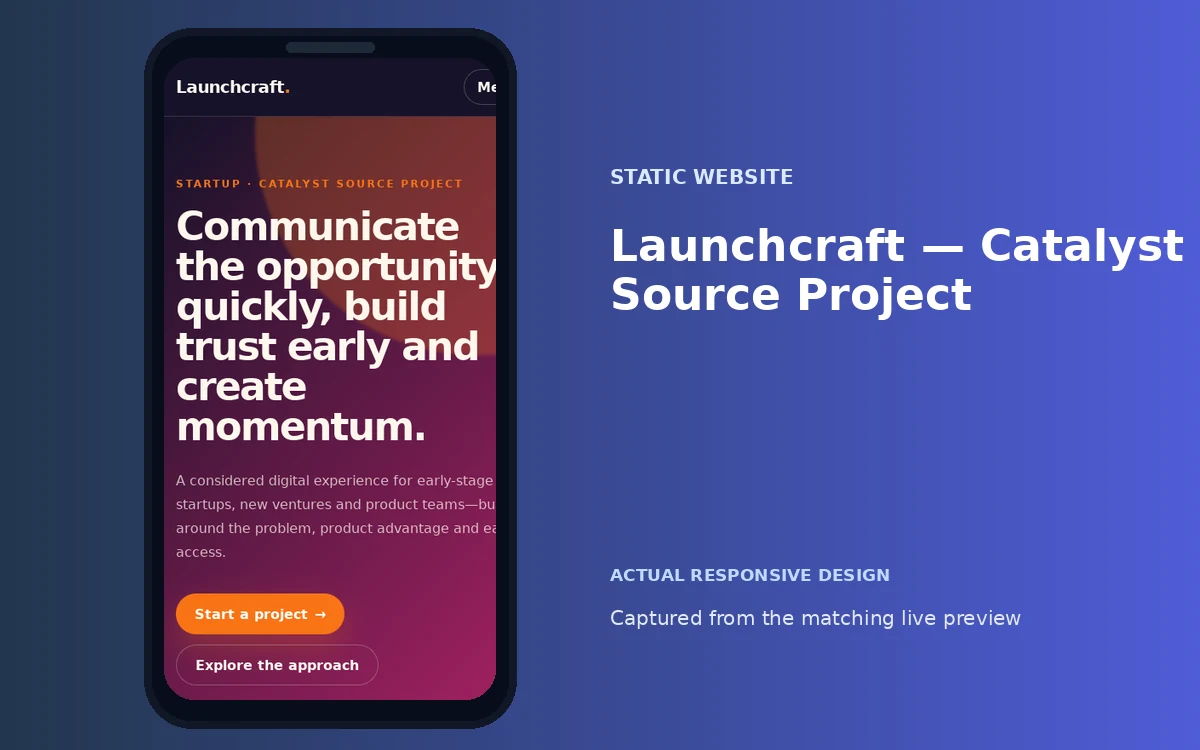 Launchcraft — Catalyst Source Project screenshot 4
