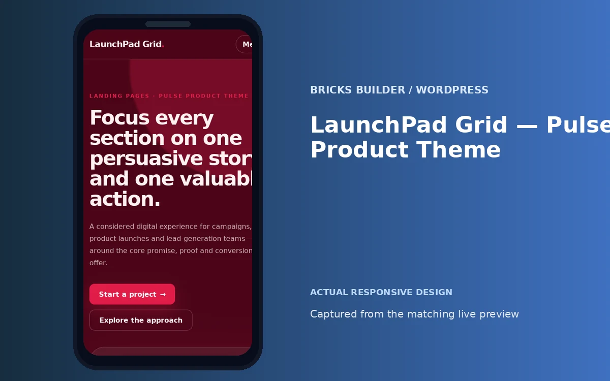 LaunchPad Grid — Pulse Product Theme screenshot 4