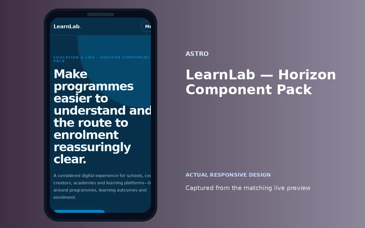 LearnLab — Horizon Component Pack screenshot 4
