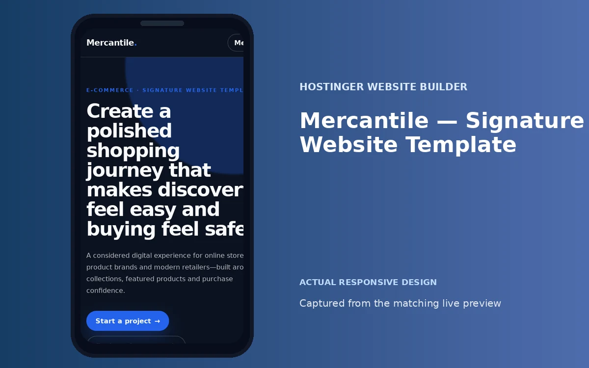 Mercantile — Signature Website Template screenshot 4