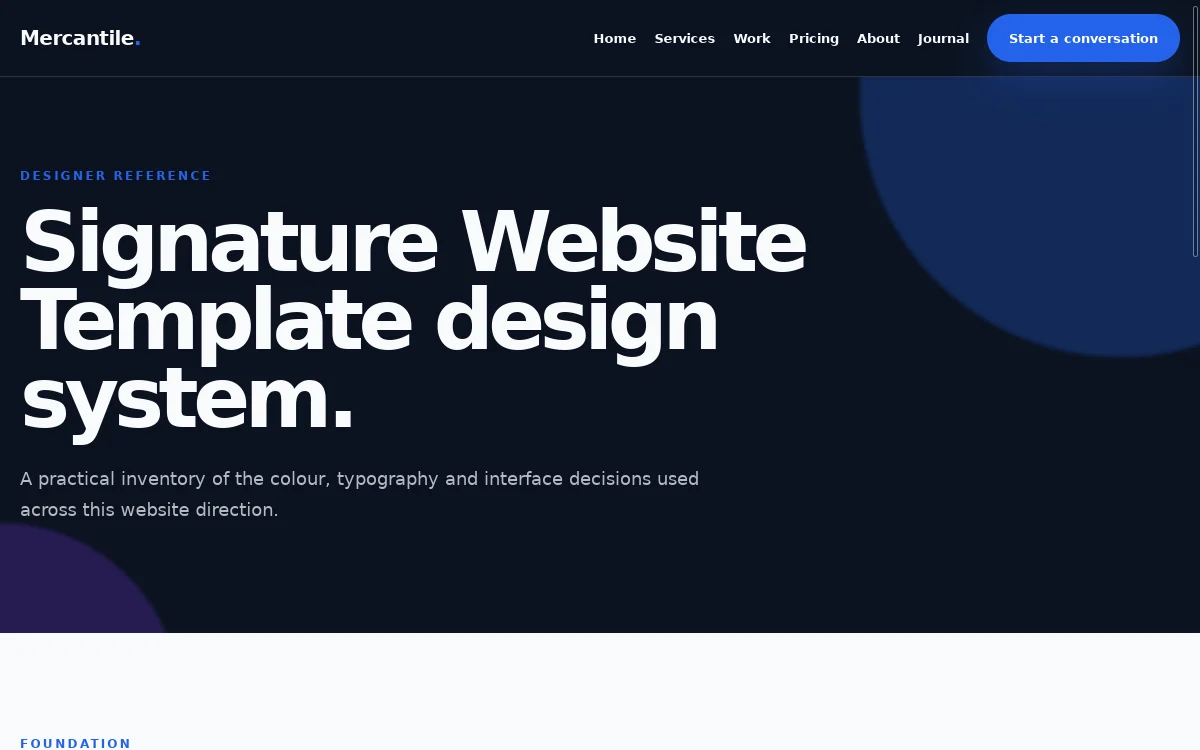 Mercantile — Signature Website Template screenshot 3