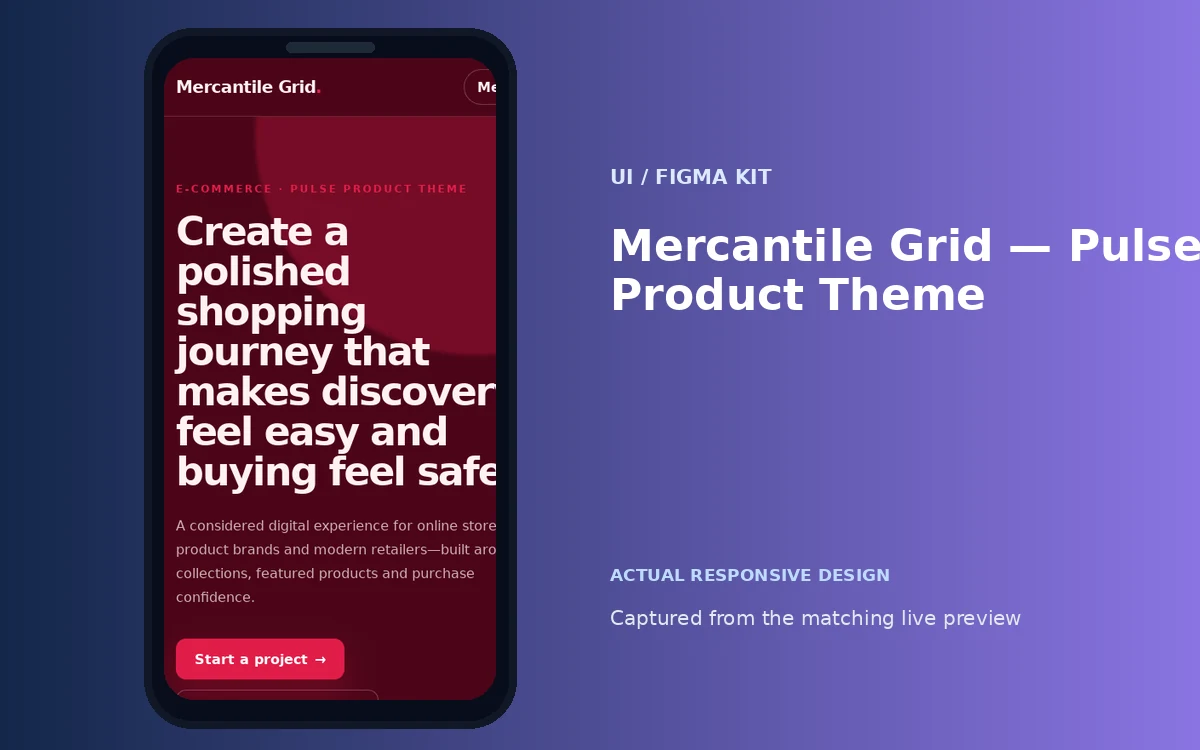 Mercantile Grid — Pulse Product Theme screenshot 4