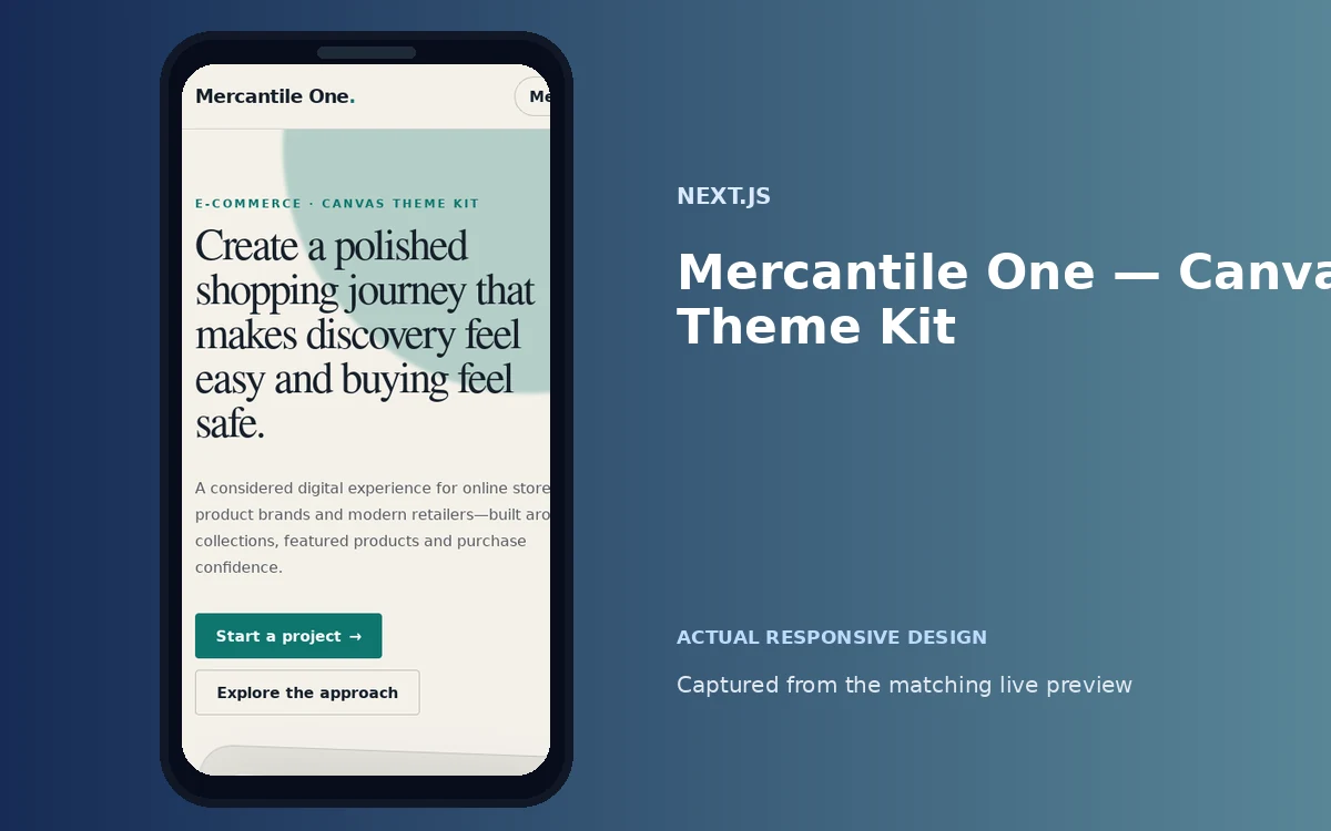 Mercantile One — Canvas Theme Kit screenshot 4