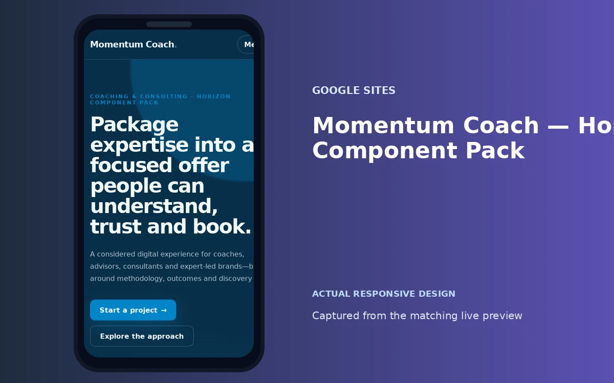 Momentum Coach — Horizon Component Pack screenshot 4