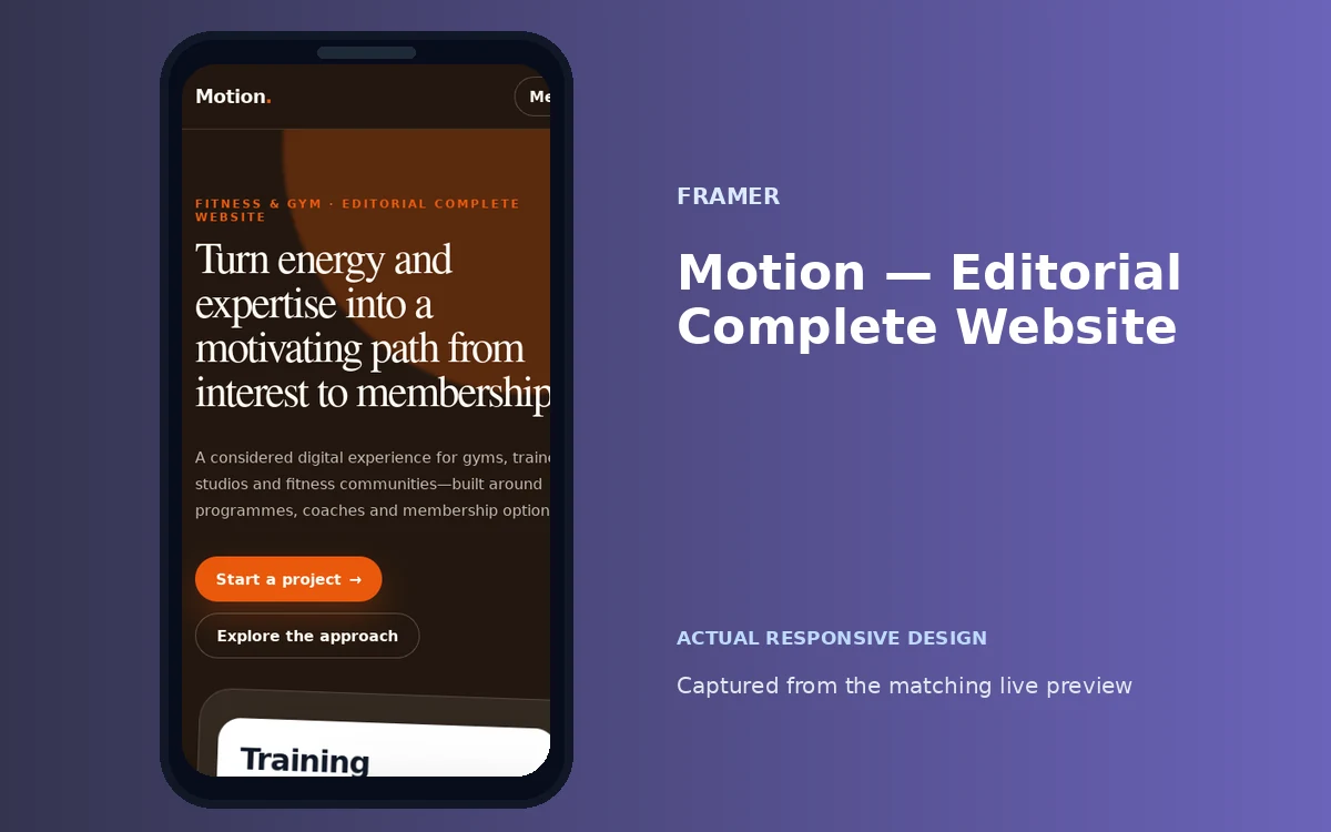 Motion — Editorial Complete Website screenshot 4