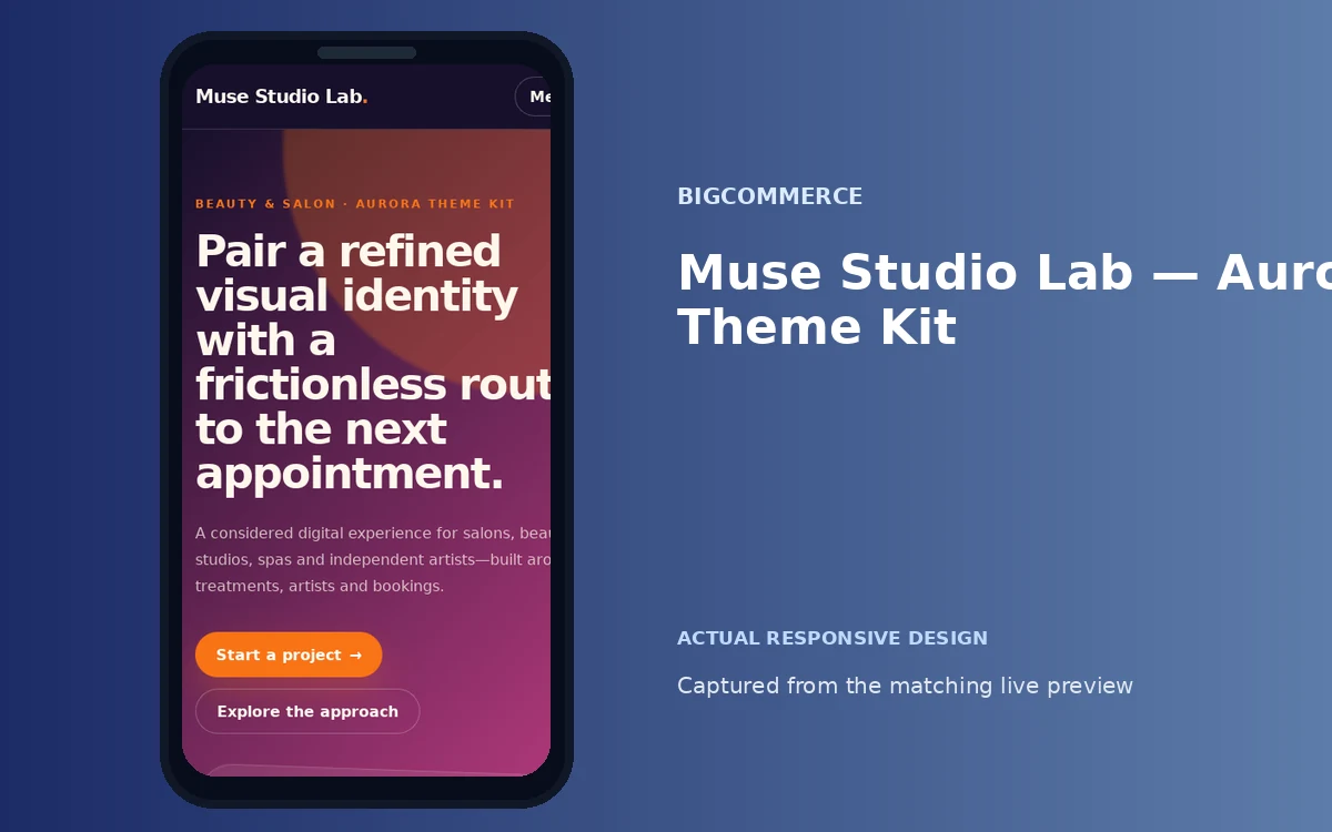 Muse Studio Lab — Aurora Theme Kit screenshot 4