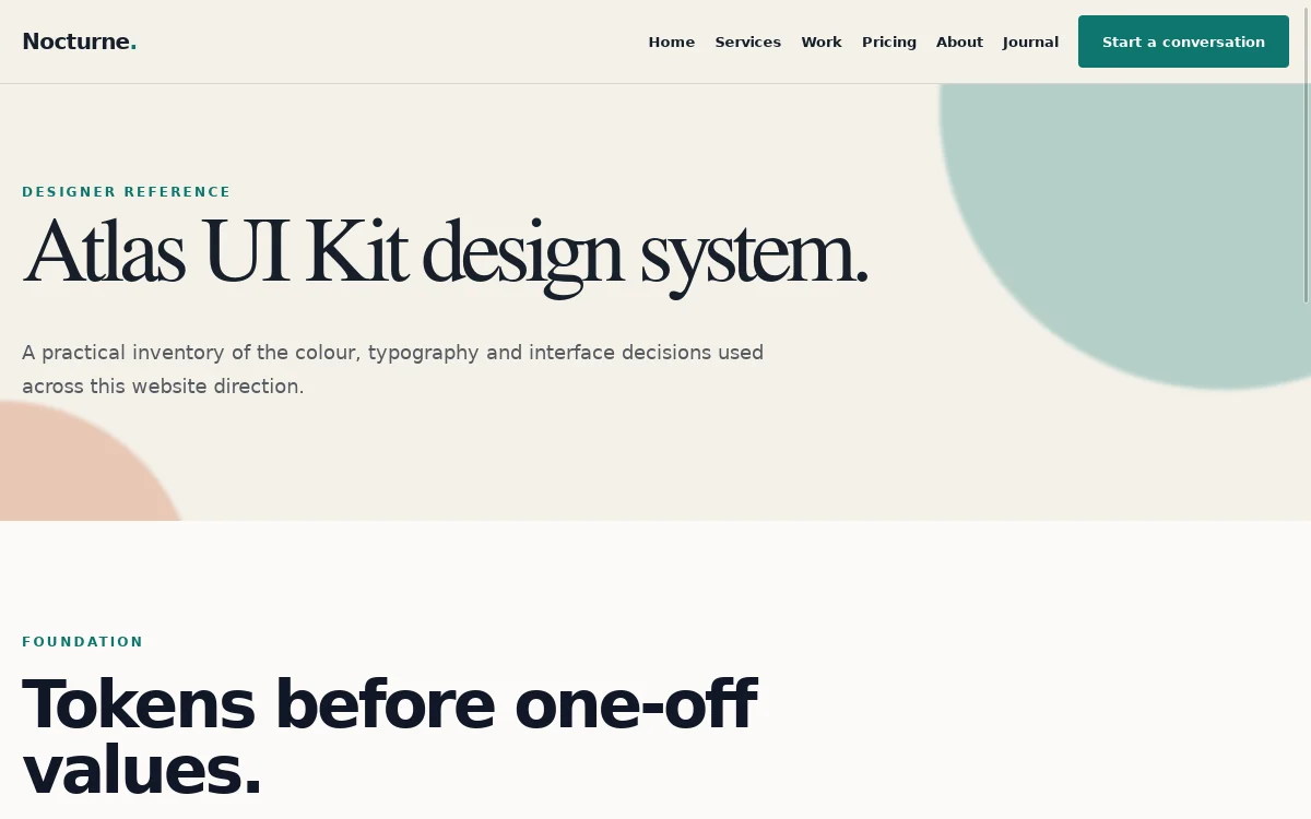 Nocturne — Atlas UI Kit screenshot 3