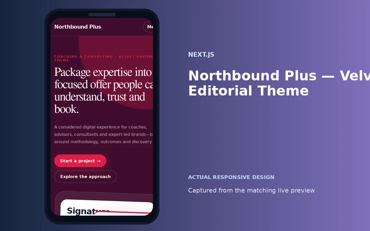 Northbound Plus — Velvet Editorial Theme screenshot 4